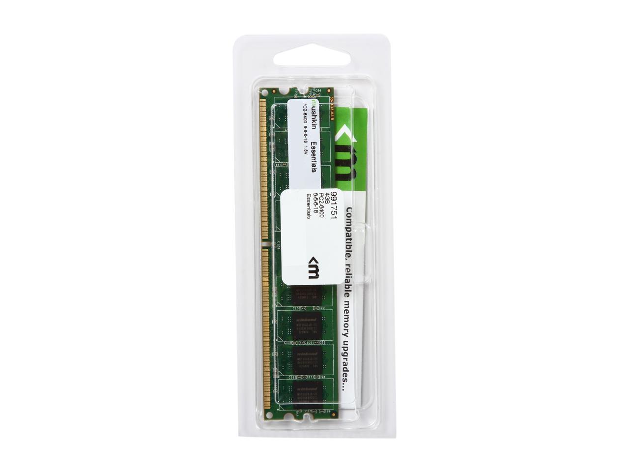 Mushkin Enhanced Essentials 4GB DDR2 800 (PC2 6400) Desktop Memory Model 991751
