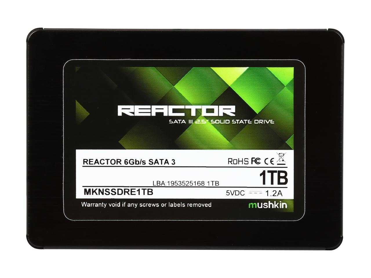 Mushkin Reactor 2.5" 1TB SATA III MLC Internal Solid State Drive (SSD) MKNSSDRE1TB
