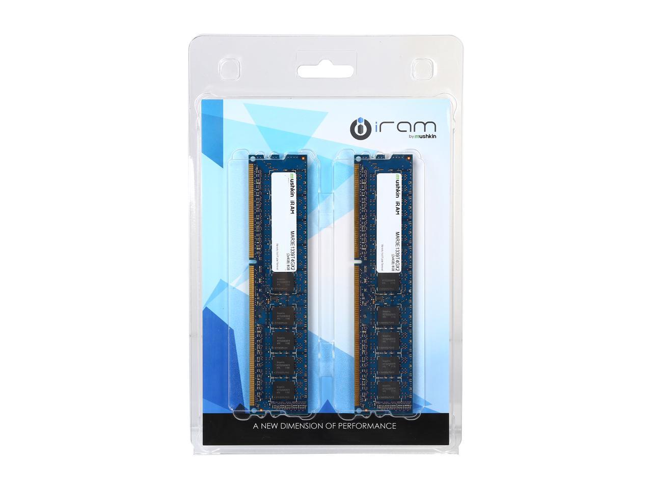 Mushkin Enhanced iRam 8GB (2 x 4GB) DDR3 1333 (PC3 10600) ECC Unbuffered Memory for Apple Model MAR3E1339T4GX2