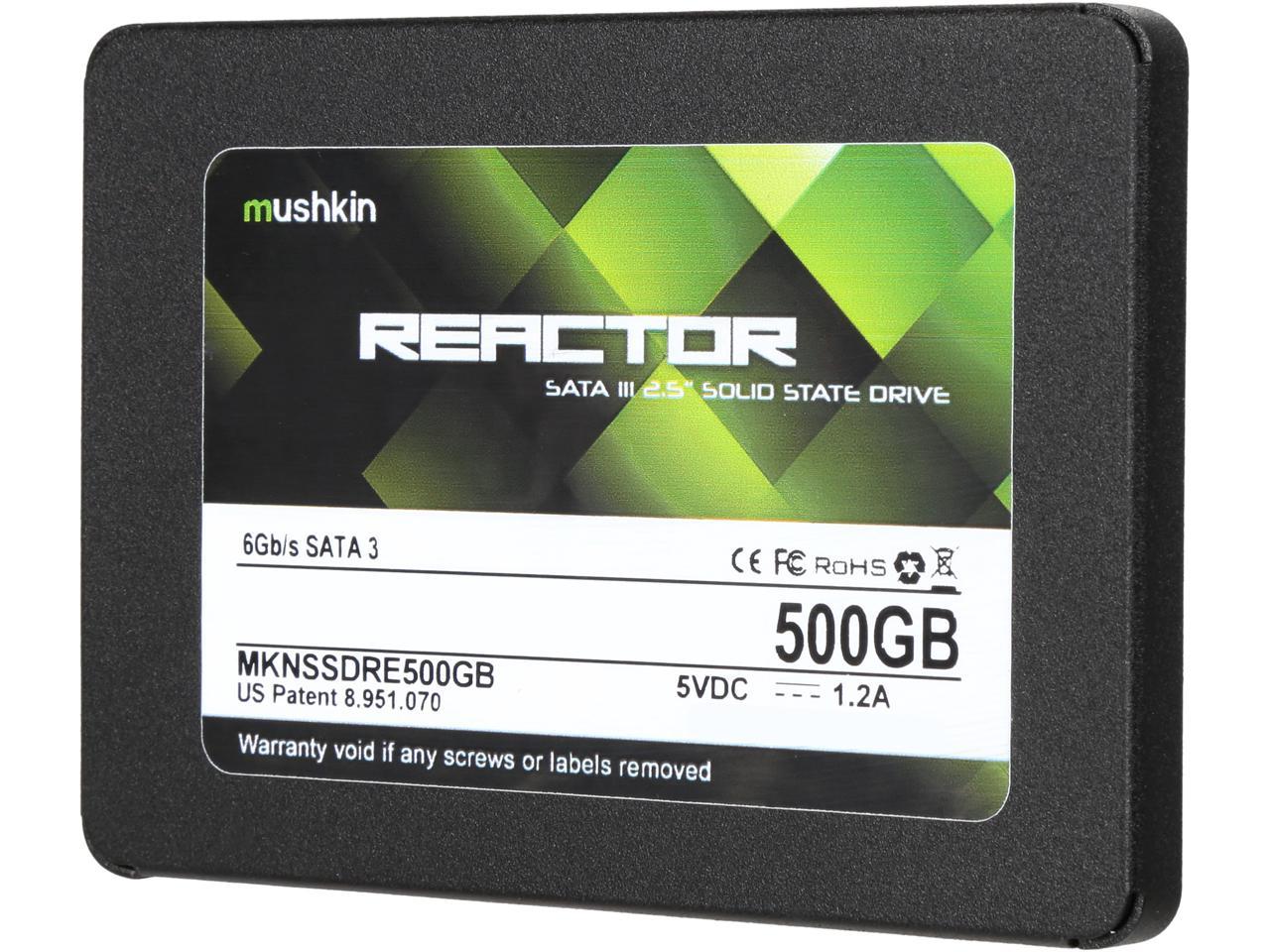 Mushkin Reactor 2.5" 500GB SATA III MLC Internal Solid State Drive (SSD) MKNSSDRE500GB
