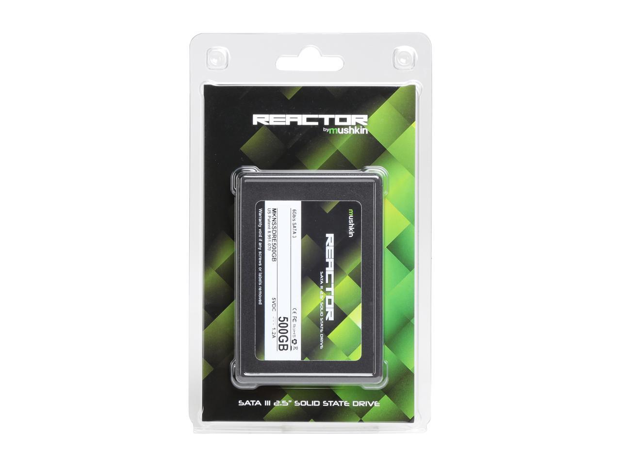 Mushkin Reactor 2.5" 500GB SATA III MLC Internal Solid State Drive (SSD) MKNSSDRE500GB