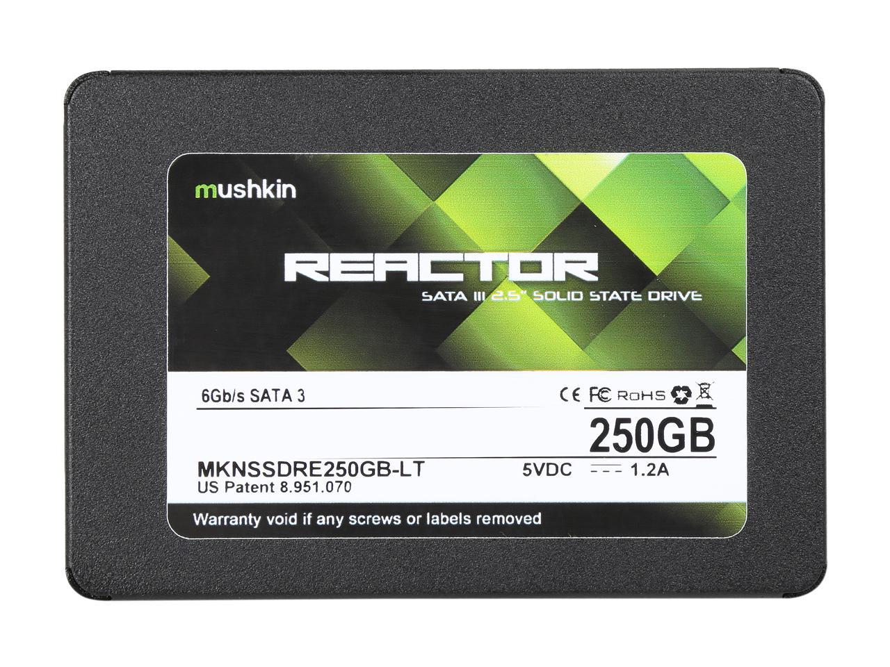 Mushkin Reactor LT 2.5" 250GB SATA III MLC Internal Solid State Drive (SSD) MKNSSDRE250GB-LT