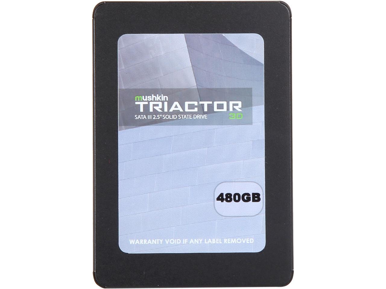 Mushkin TRIACTOR 3DL 2.5" 480GB SATA III 3D TLC Internal Solid State Drive (SSD) MKNSSDTR480GB-3DL