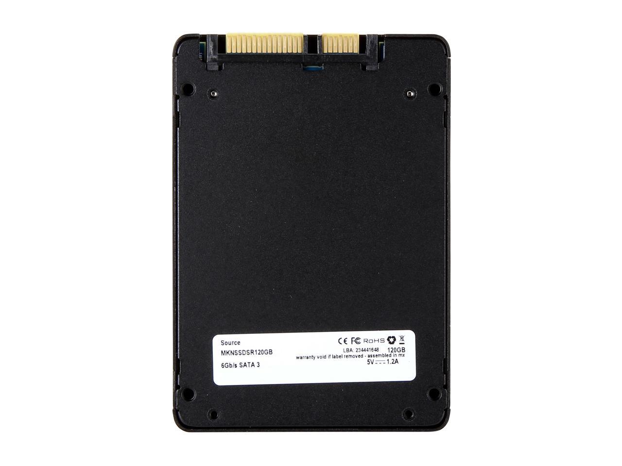 Mushkin Source 2.5" 120GB SATA III 3D TLC Internal Solid State Drive (SSD) MKNSSDSR120GB
