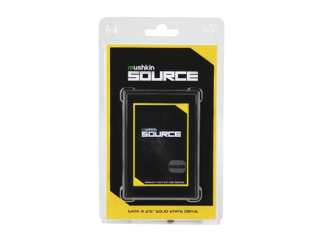 Mushkin Source 2.5" 500GB SATA III 3D TLC Internal Solid State Drive (SSD) MKNSSDSR500GB