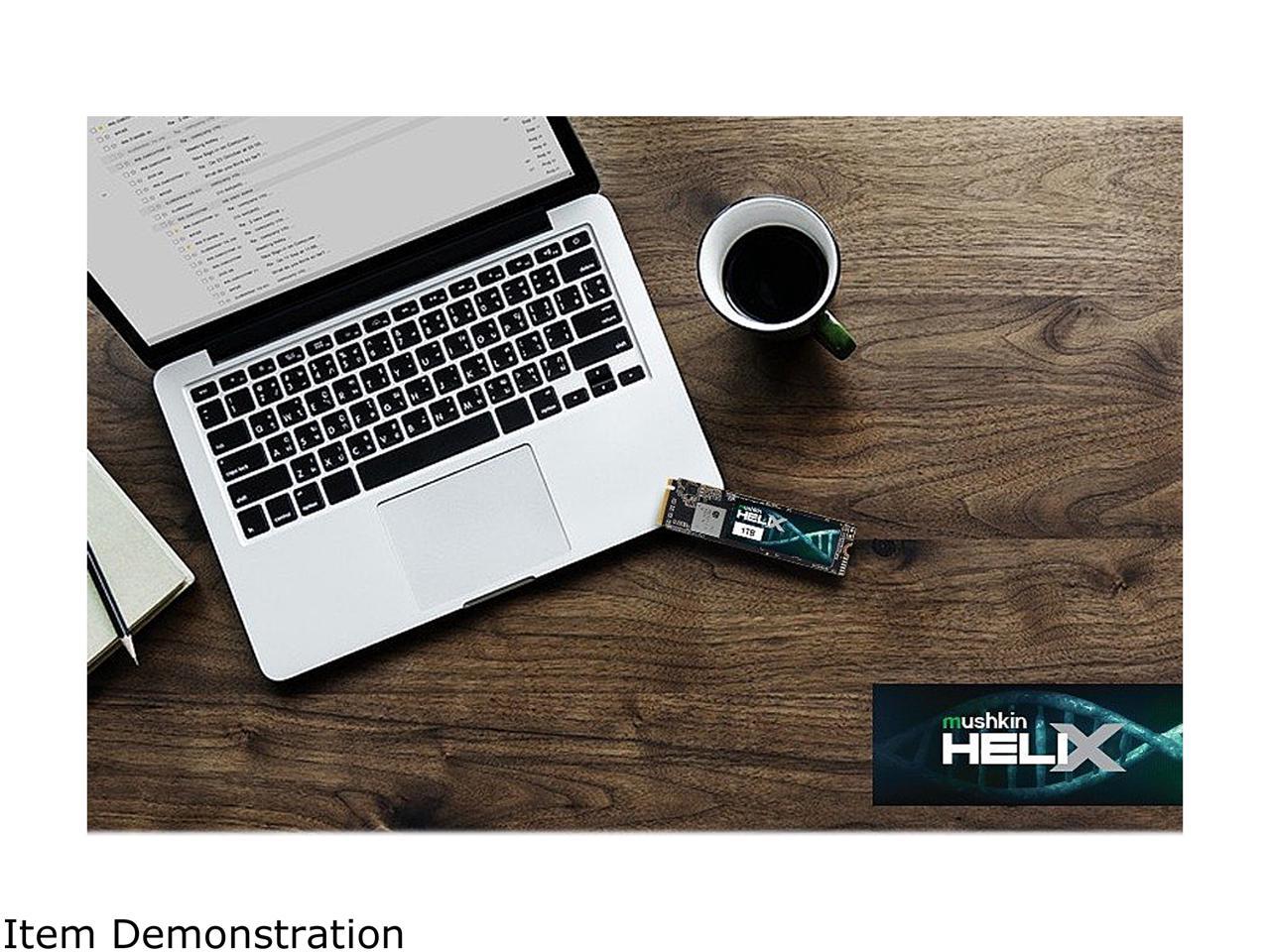 Mushkin Helix-L M.2 2280 1TB PCIe Gen3 x4 NVMe 1.3 3D TLC Internal Solid State Drive (SSD) MKNSSDHL1TB-D8
