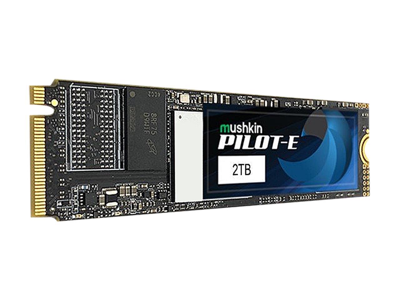 Mushkin Pilot-E M.2 2280 2TB PCIe Gen3 x4 NVMe 1.3 3D TLC Internal Solid State Drive (SSD) MKNSSDPE2TB-D8