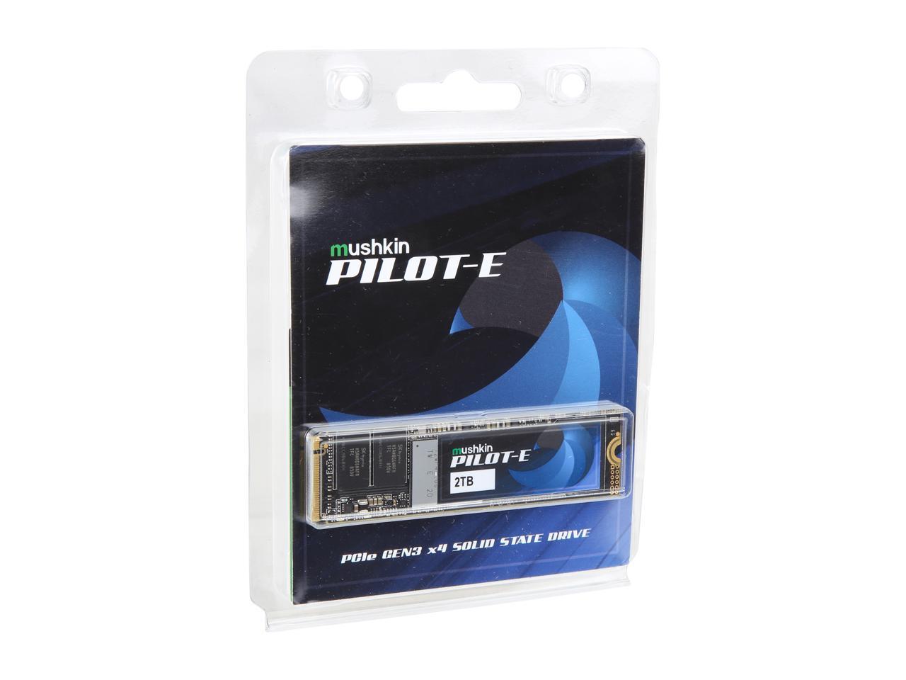 Mushkin Pilot-E M.2 2280 2TB PCIe Gen3 x4 NVMe 1.3 3D TLC Internal Solid State Drive (SSD) MKNSSDPE2TB-D8