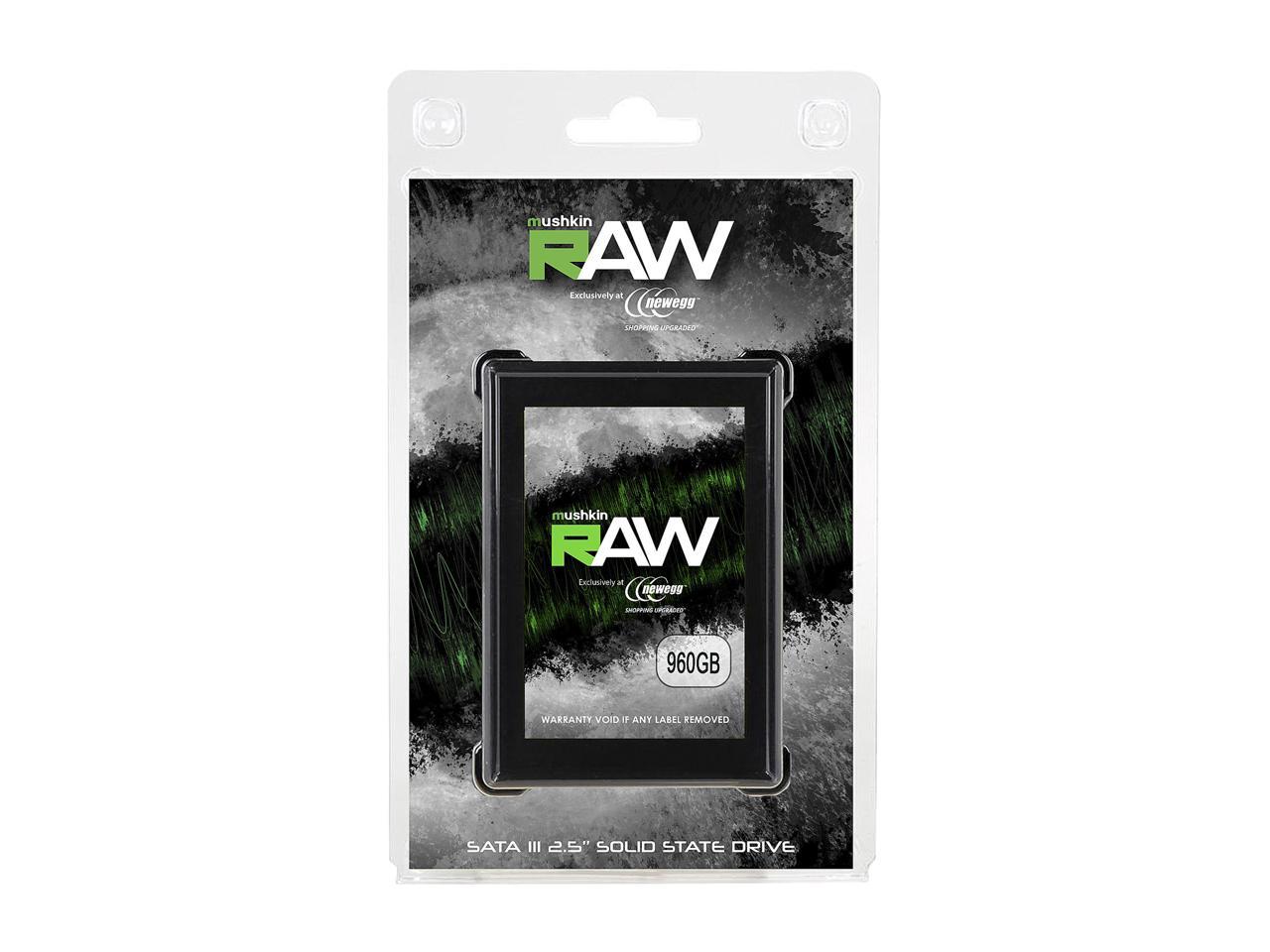 Mushkin RAW Series 2.5" 960GB SATA III 3D TLC Internal Solid State Drive (SSD) MKNSSDRW960GB