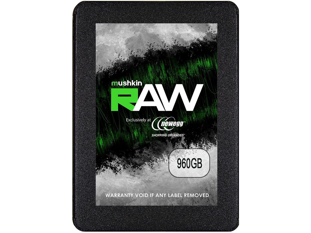 Mushkin RAW Series 2.5" 960GB SATA III 3D TLC Internal Solid State Drive (SSD) MKNSSDRW960GB