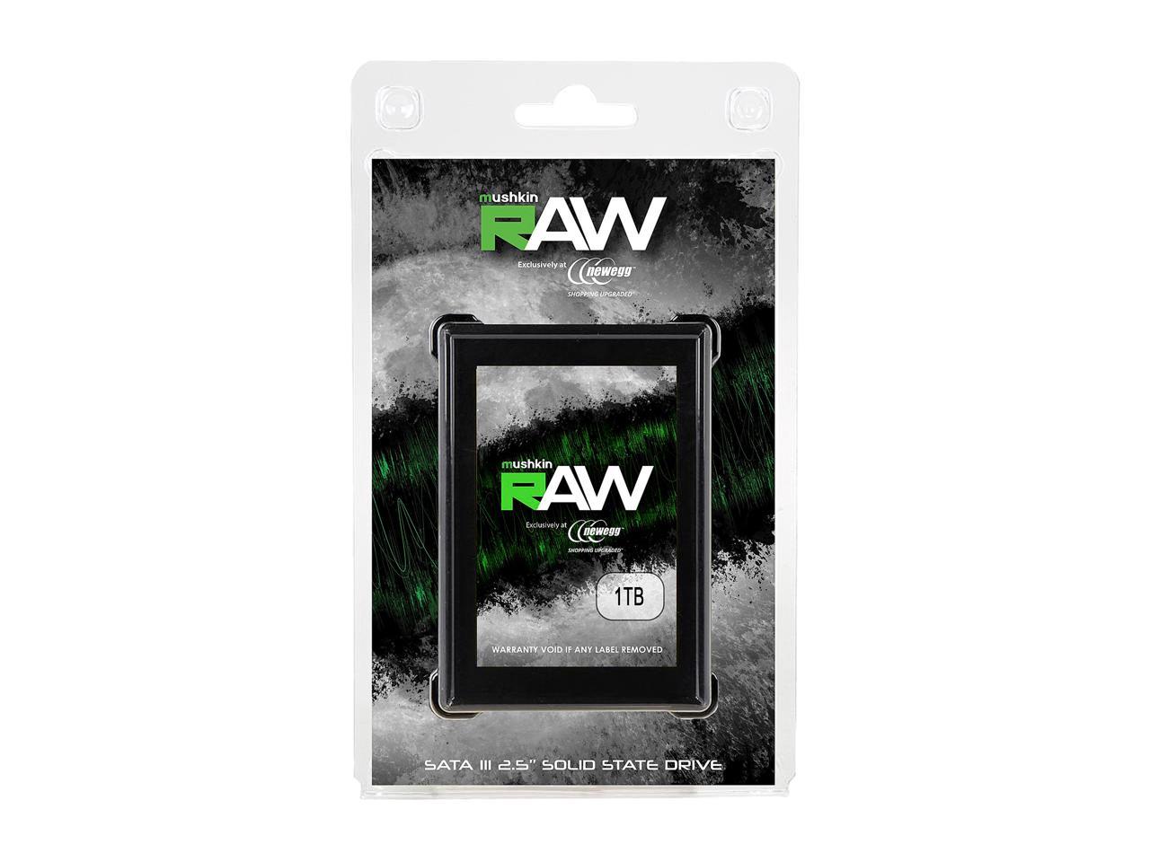 Mushkin RAW Series 2.5" 1TB SATA III 3D TLC Internal Solid State Drive (SSD) MKNSSDRW1TB