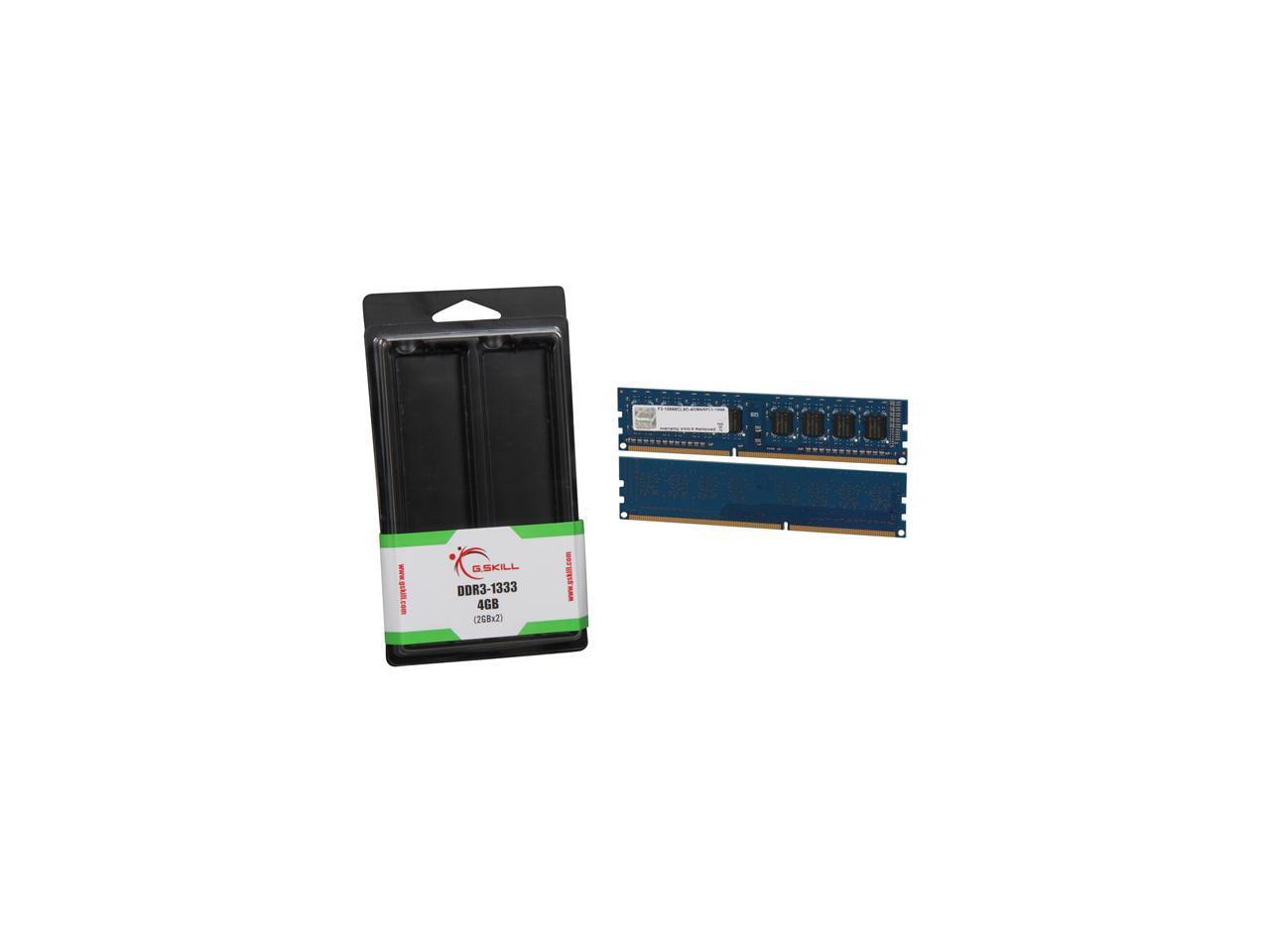 G.SKILL NS 4GB (2 x 2GB) 240-Pin DDR3 SDRAM DDR3 1333 (PC3 10666) Desktop Memory Model F3-10666CL9D-4GBNS