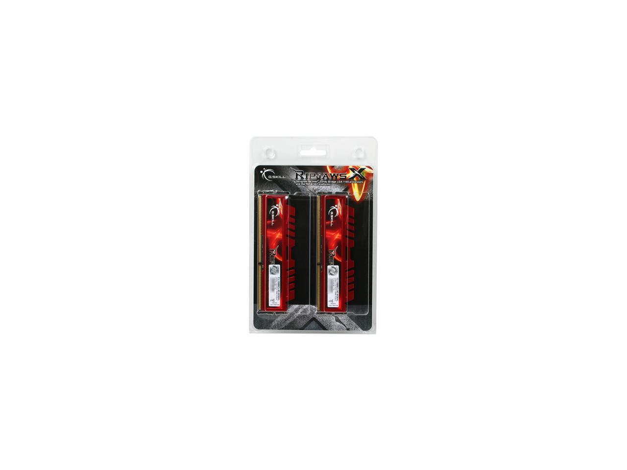 G.SKILL Ripjaws X Series 8GB (2 x 4GB) 240-Pin DDR3 SDRAM DDR3 1333 (PC3 10666) Desktop Memory Model F3-10666CL9D-8GBXL