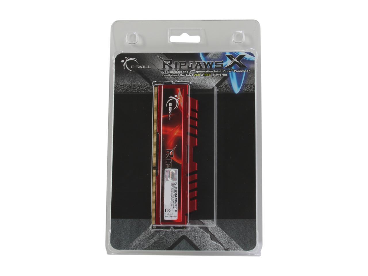 G.SKILL Ripjaws X Series 8GB 240-Pin DDR3 SDRAM DDR3 1866 (PC3 14900) Desktop Memory Model F3-14900CL10S-8GBXL
