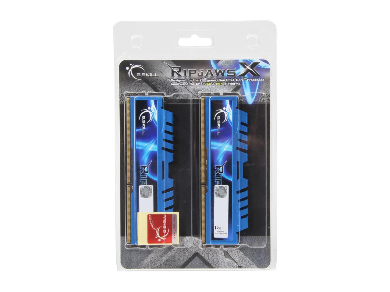 G.SKILL Ripjaws X Series 8GB (2 x 4GB) 240-Pin DDR3 SDRAM DDR3 1600 (PC3 12800) Desktop Memory Model F3-12800CL7D-8GBXM
