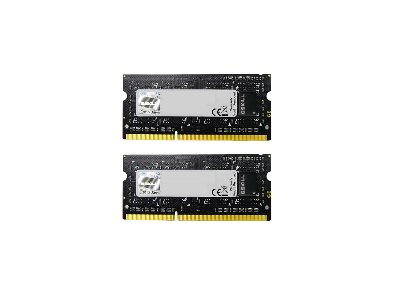 G.SKILL 8GB (2 x 4GB) 204-Pin DDR3 SO-DIMM DDR3L 1600 (PC3L 12800) Laptop Memory Model F3-1600C9D-8GSL