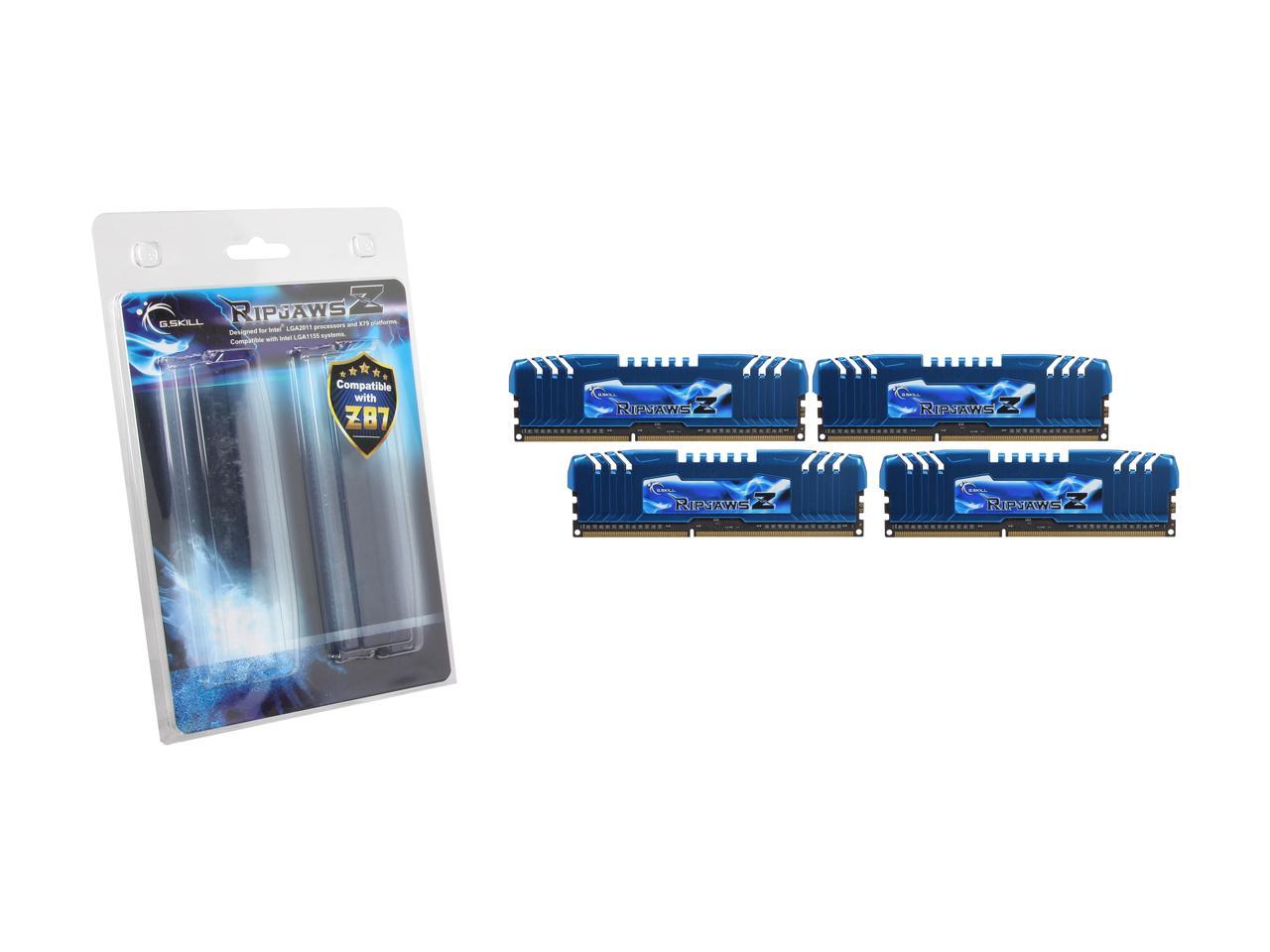 G.SKILL Ripjaws Z Series 16GB (4 x 4GB) 240-Pin DDR3 SDRAM DDR3 2133 (PC3 17000) Desktop Memory Model F3-2133C10Q-16GZM
