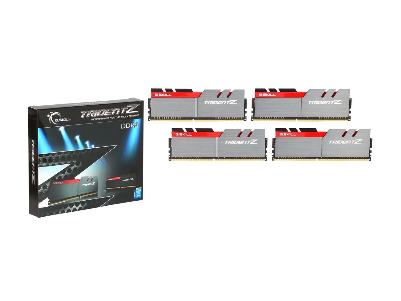 G.SKILL TridentZ Series 32GB (4 x 8GB) 288-Pin DDR4 SDRAM DDR4 3400 (PC4 27200) Intel Z370 Platform Desktop Memory Model F4-3400C16Q-32GTZ