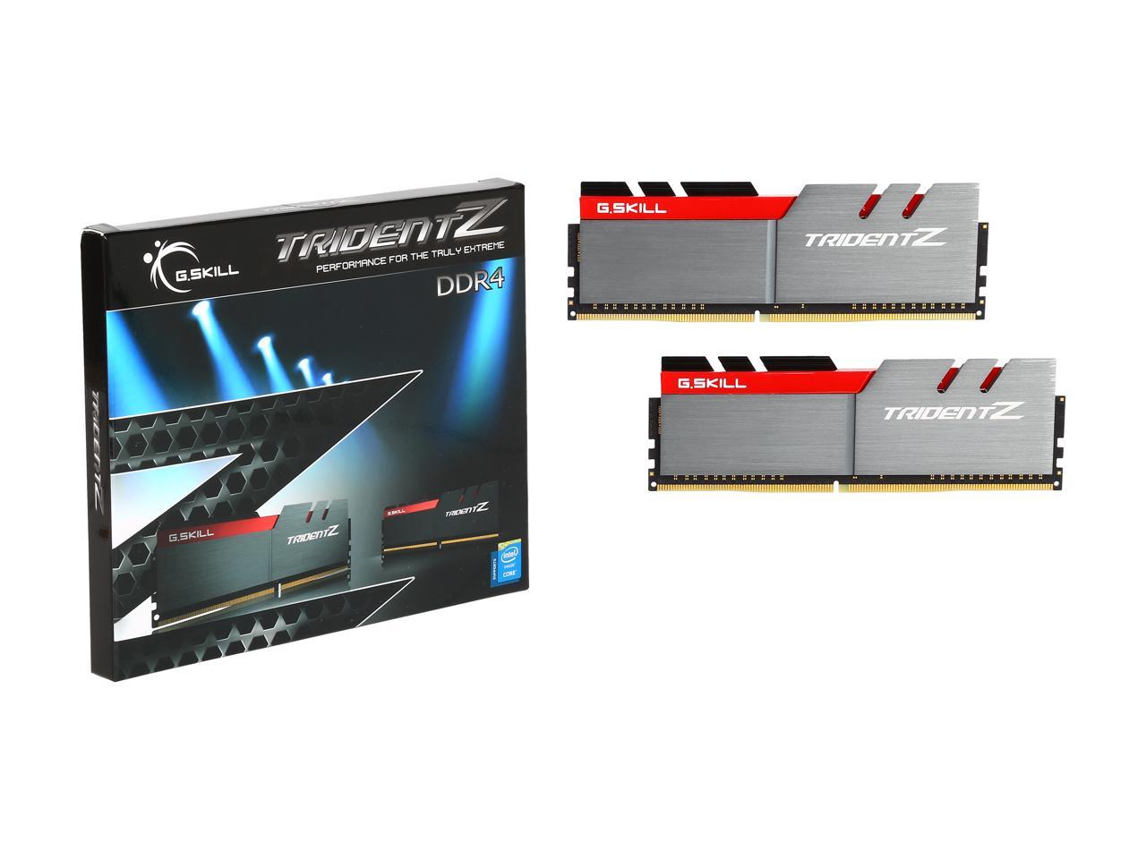 G.SKILL TridentZ Series 16GB (2 x 8GB) 288-Pin DDR4 SDRAM DDR4 3200 (PC4 25600) Intel Z370 Platform Desktop Memory Model F4-3200C16D-16GTZB