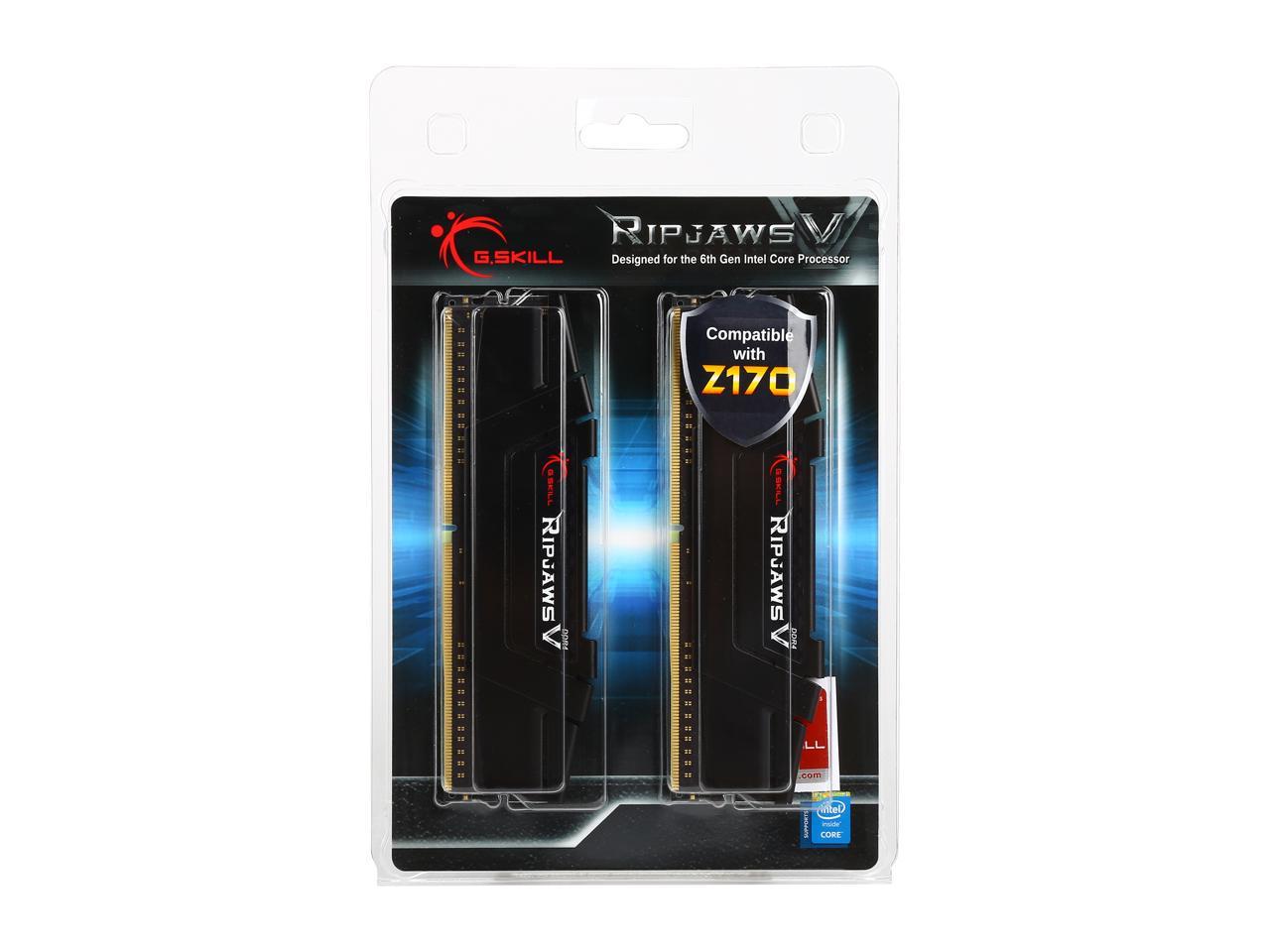 G.SKILL Ripjaws V Series 8GB (2 x 4GB) 288-Pin DDR4 SDRAM DDR4 3200 (PC4 25600) Desktop Memory Model F4-3200C16D-8GVKB