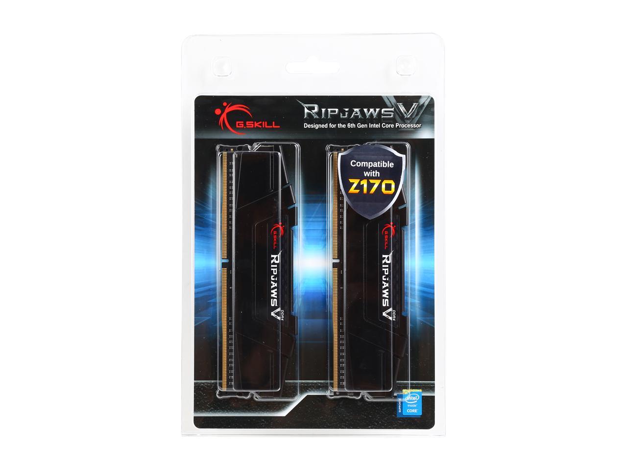 G.SKILL Ripjaws V Series 16GB (2 x 8GB) 288-Pin DDR4 SDRAM DDR4 3600 (PC4 28800) Desktop Memory Model F4-3600C17D-16GVK