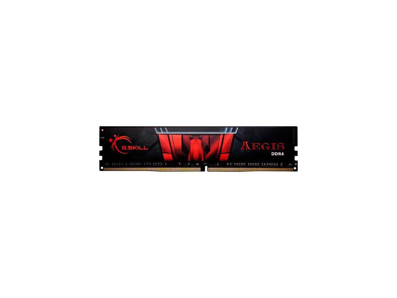 G.SKILL Aegis 4GB 288-Pin DDR4 SDRAM DDR4 2133 (PC4 17000) Intel Z170 Platform / Intel X99 Platform Desktop Memory Model F4-2133C15S-4GIS