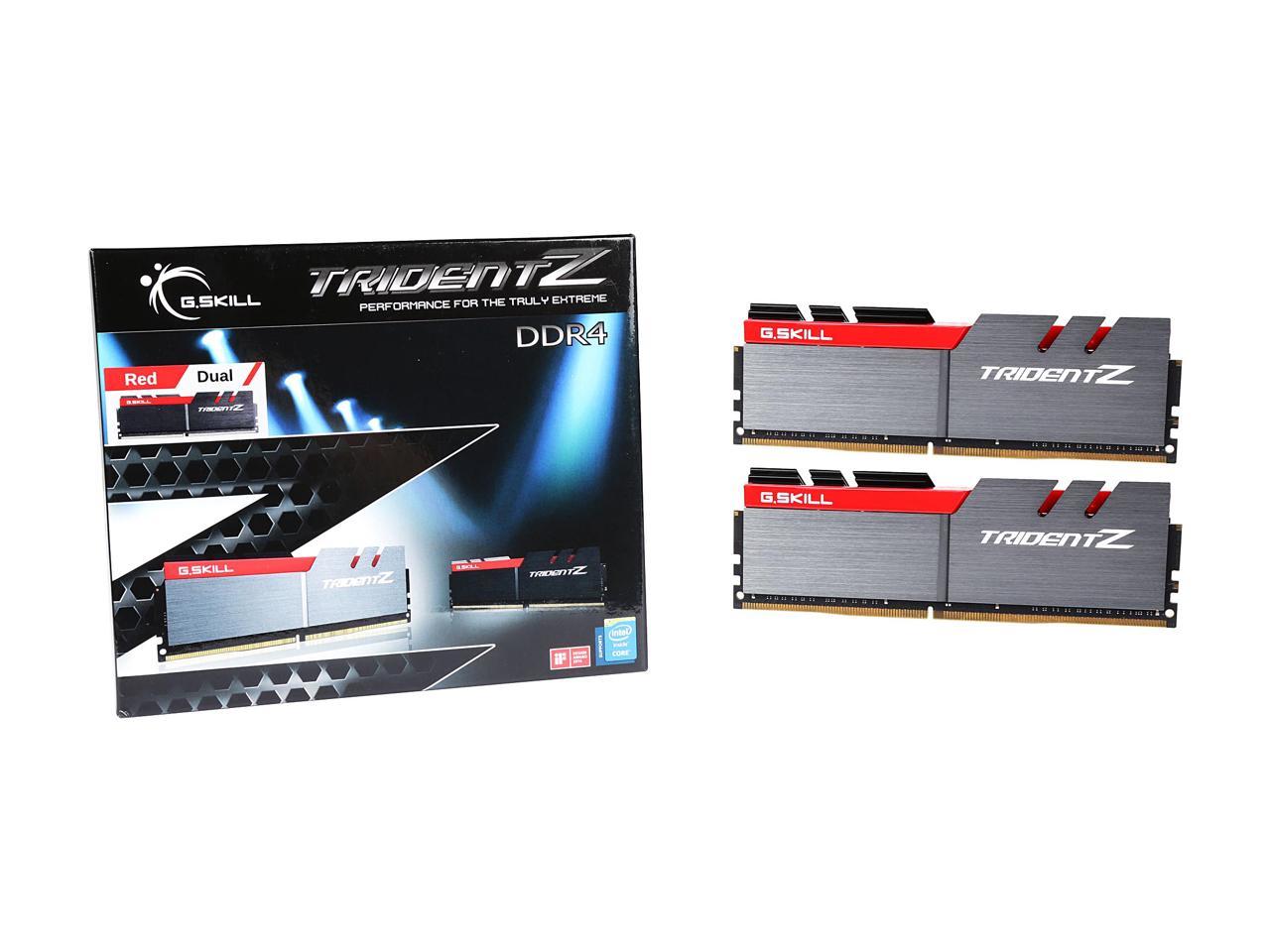 G.SKILL TridentZ Series 32GB (2 x 16GB) 288-Pin DDR4 SDRAM DDR4 3400 (PC4 27200) Intel Z370 Platform Desktop Memory Model F4-3400C16D-32GTZ