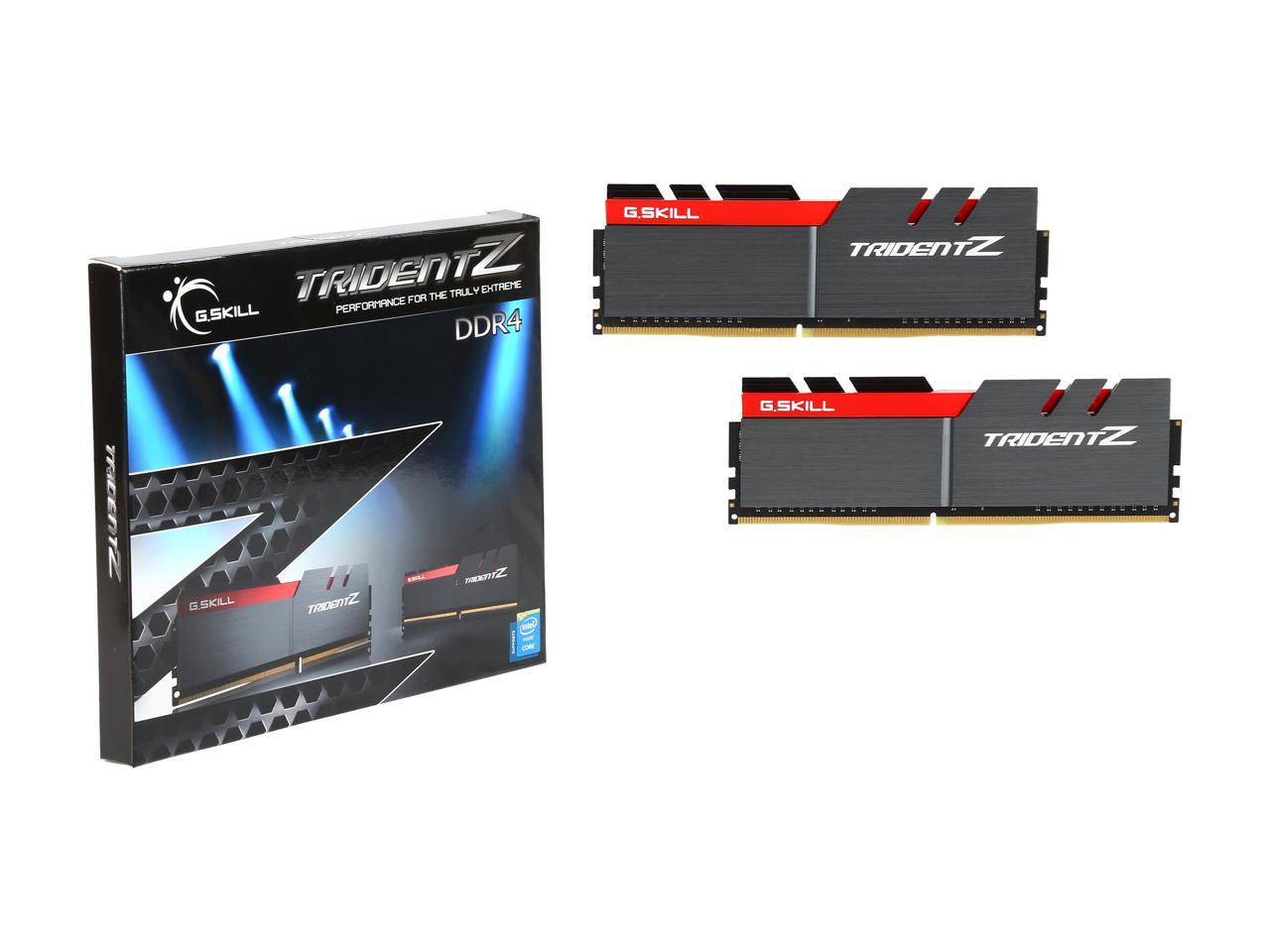 G.SKILL TridentZ Series 16GB (2 x 8GB) 288-Pin DDR4 SDRAM DDR4 3466 (PC4 27700) Intel Z370 Platform Desktop Memory Model F4-3466C16D-16GTZ