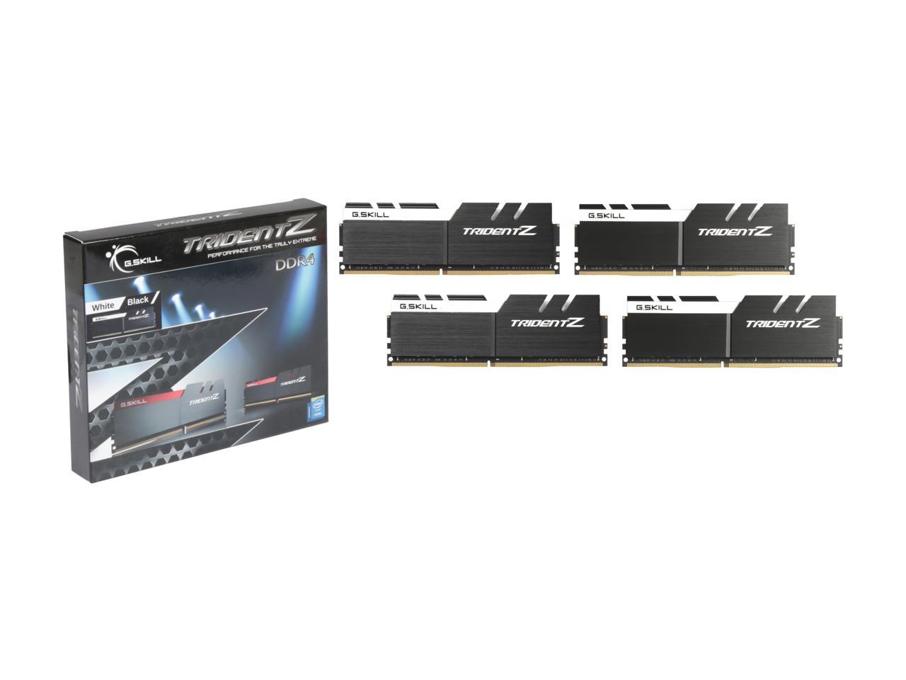 G.SKILL TridentZ Series 64GB (4 x 16GB) 288-Pin DDR4 SDRAM DDR4 3200 (PC4 25600) Intel Z370 Platform / Intel X99 Platform Desktop Memory Model F4-3200C16Q-64GTZKW