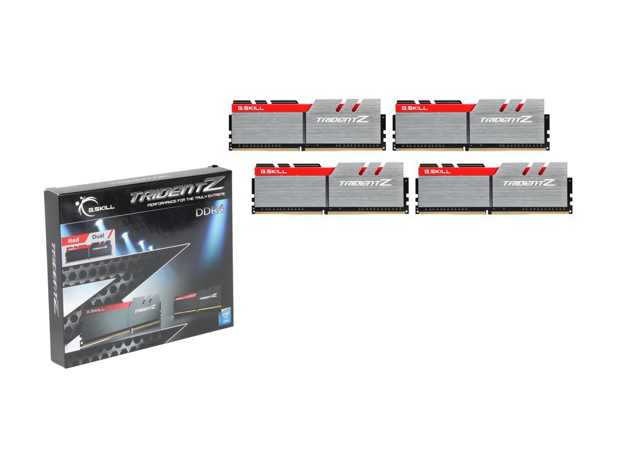 G.SKILL TridentZ Series 32GB (4 x 8GB) 288-Pin DDR4 SDRAM DDR4 3300 (PC4 26400) Intel X99 Platform Memory (Desktop Memory) Model F4-3300C16Q-32GTZ