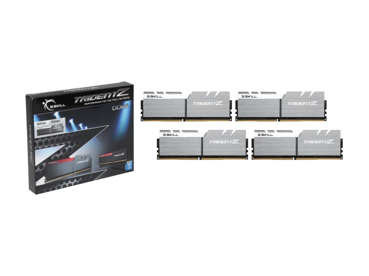 G.SKILL TridentZ Series 64GB (8 x 8GB) 288-Pin DDR4 SDRAM DDR4 3400 (PC4 27200) Intel X99 Platform Desktop Memory Model F4-3400C16Q2-64GTZSW
