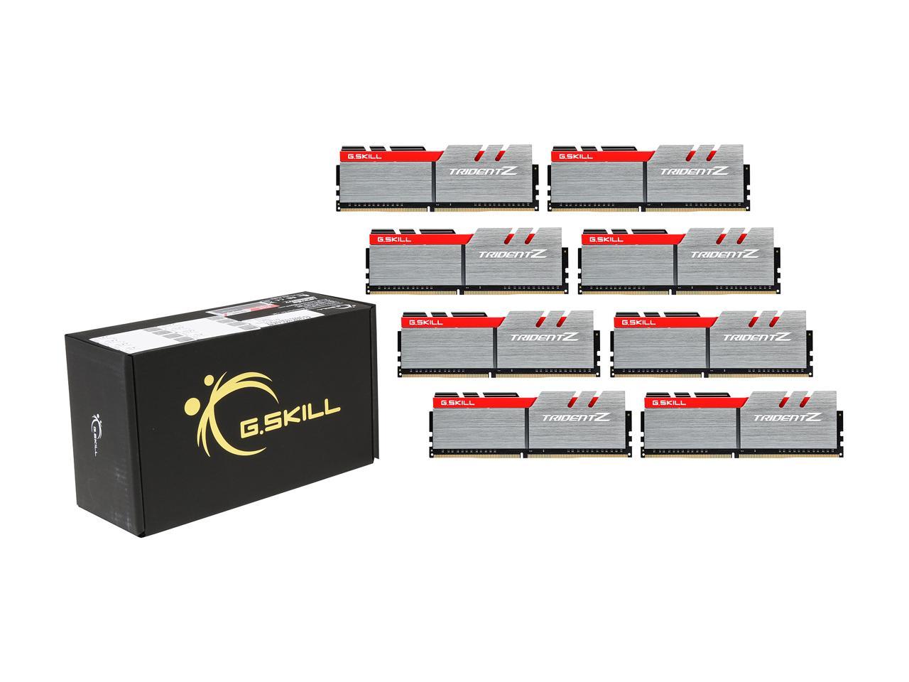 G.SKILL TridentZ Series 64GB (8 x 8GB) 288-Pin DDR4 SDRAM DDR4 3466 (PC4 27700) Intel X99 Platform Memory (Desktop Memory) Model F4-3466C16Q2-64GTZ