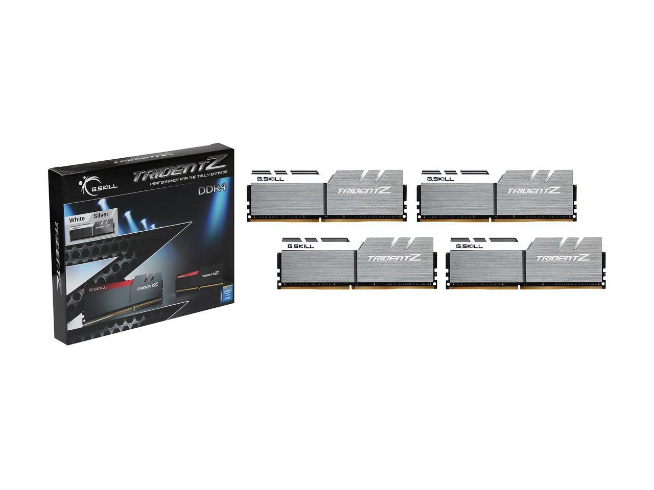 G.SKILL TridentZ Series 32GB (4 x 8GB) 288-Pin DDR4 SDRAM DDR4 3466 (PC4 27700) Intel Z370 Platform / Intel X99 Platform Desktop Memory Model F4-3466C16Q-32GTZSW