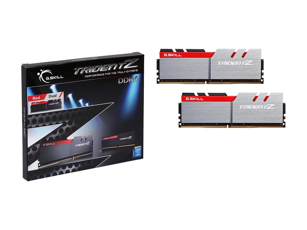 G.SKILL TridentZ Series 32GB (2 x 16GB) 288-Pin DDR4 SDRAM DDR4 3333 (PC4 26600) Intel Z370 Platform Memory (Desktop Memory) Model F4-3333C16D-32GTZB