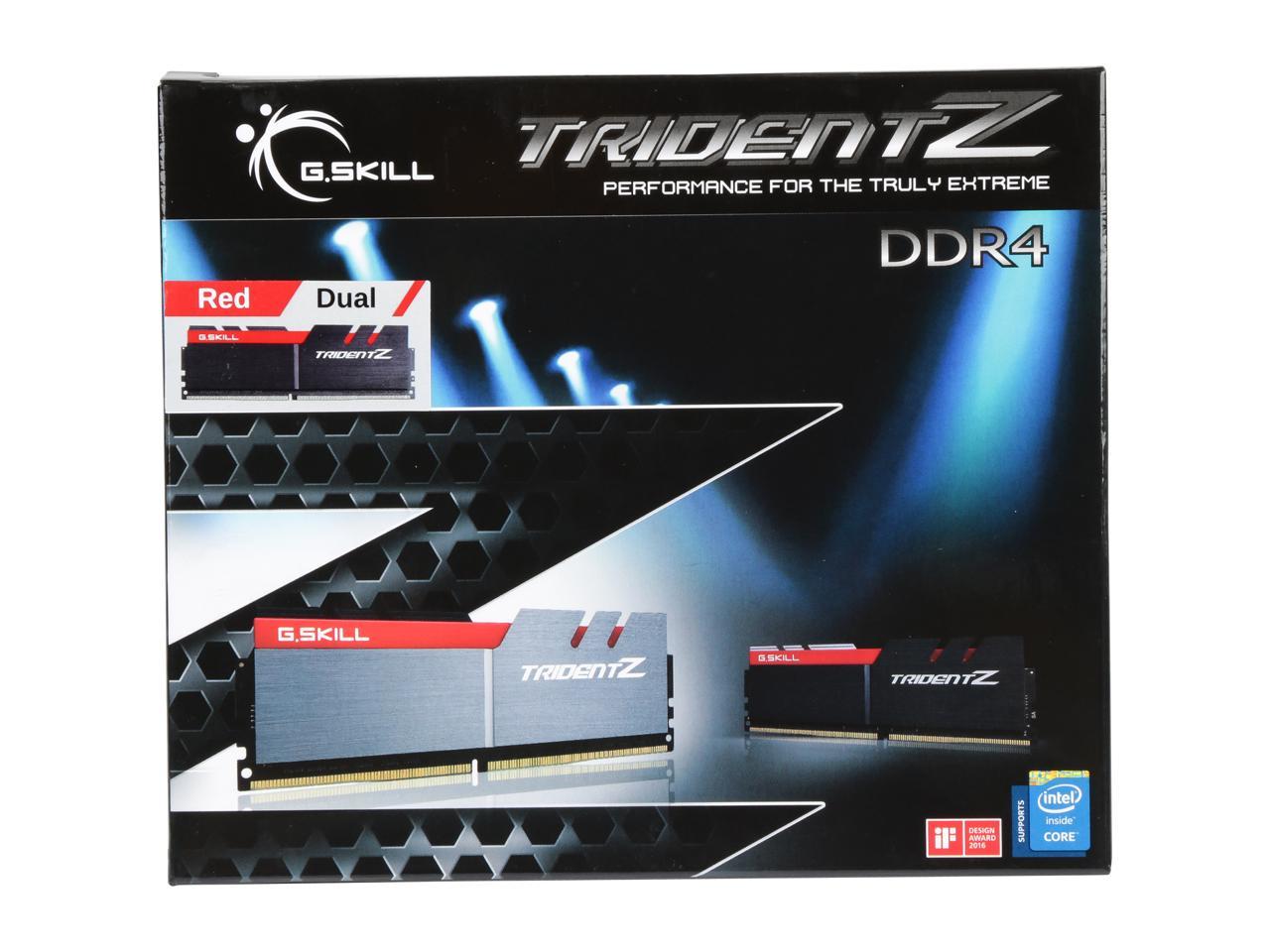 G.SKILL TridentZ Series 32GB (2 x 16GB) 288-Pin DDR4 SDRAM DDR4 3466 (PC4 27700) Intel Z370 Platform Desktop Memory Model F4-3466C16D-32GTZ