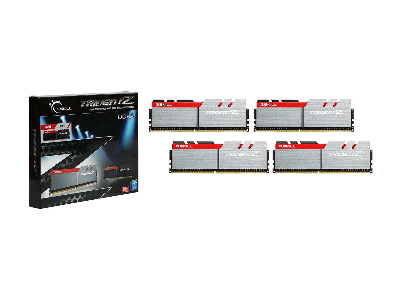 G.SKILL TridentZ Series 64GB (4 x 16GB) 288-Pin DDR4 SDRAM DDR4 3600 (PC4 28800) Intel Z370 / X299 Desktop Memory Model F4-3600C17Q-64GTZ