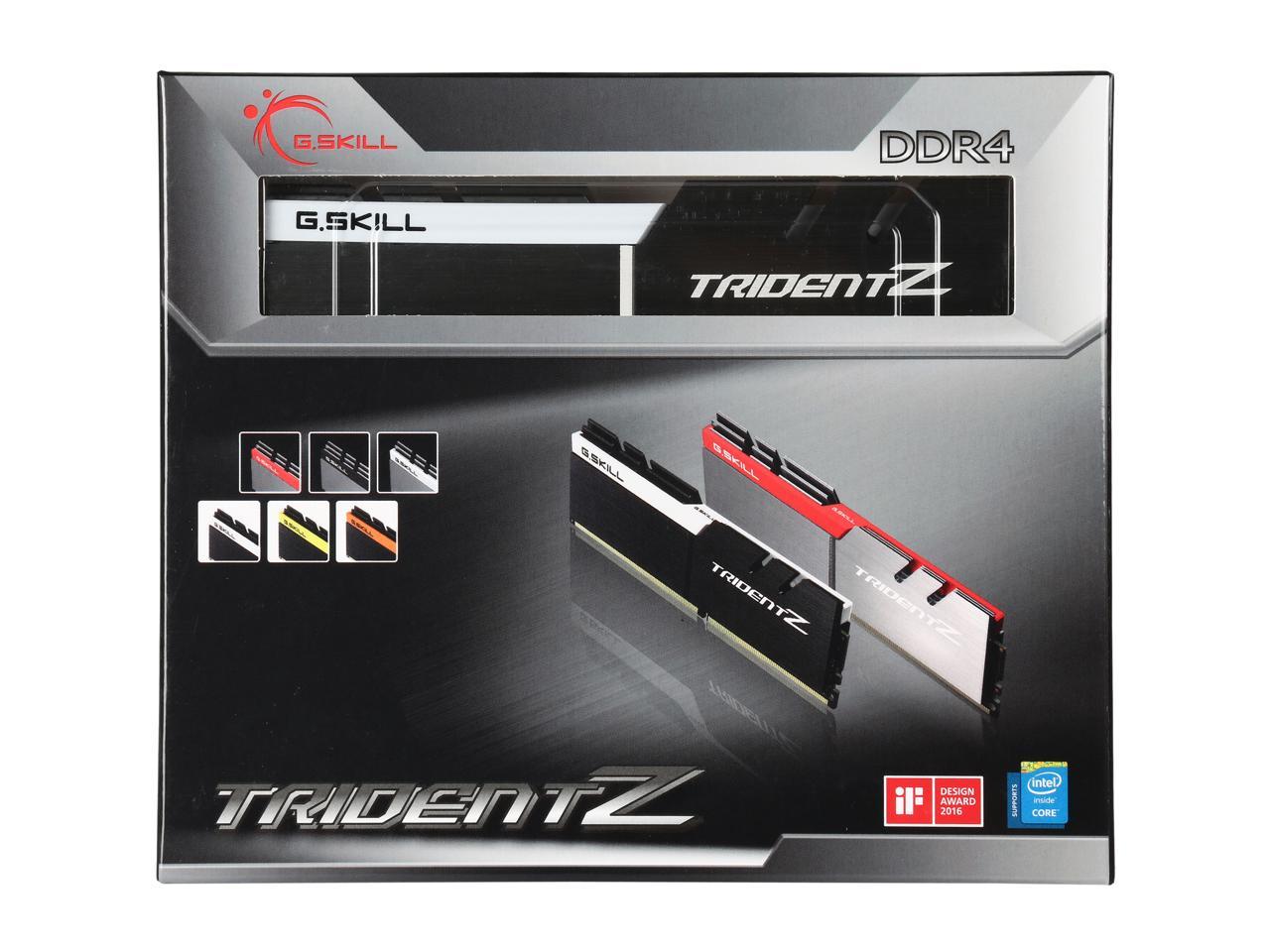 G.SKILL TridentZ Series 32GB (4 x 8GB) 288-Pin DDR4 SDRAM DDR4 3600 (PC4 28800) Intel Z170 / Z270 / Z370 / X299 Desktop Memory Model F4-3600C16Q-32GTZSW