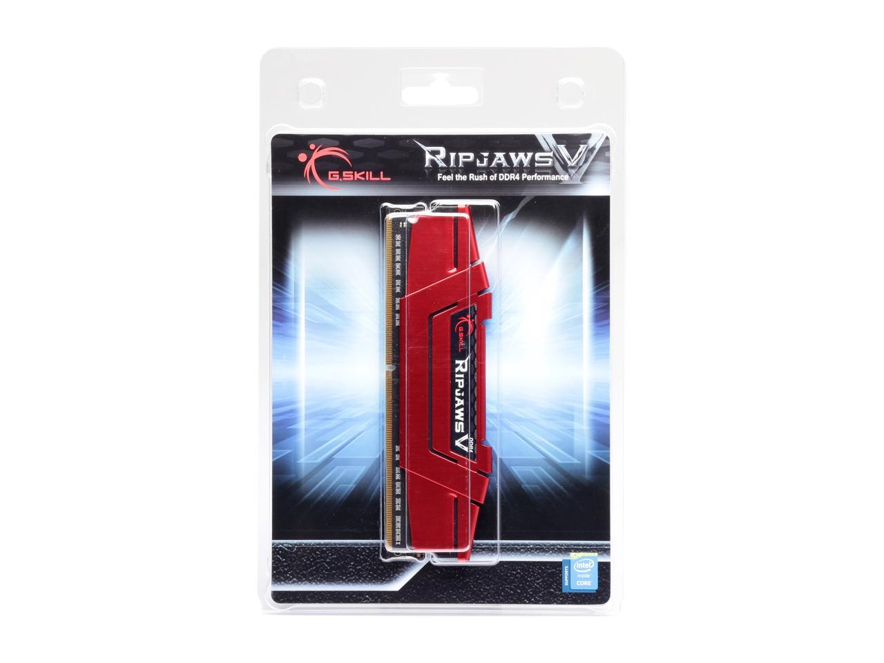 G.SKILL Ripjaws V Series 8GB 288-Pin DDR4 SDRAM DDR4 2400 (PC4 19200) Desktop Memory Model F4-2400C17S-8GVR
