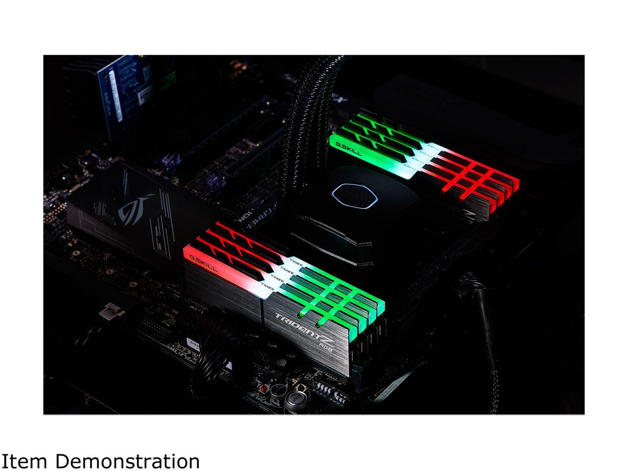 G.SKILL TridentZ RGB Series 64GB (8 x 8GB) 288-Pin DDR4 SDRAM DDR4 4000 (PC4 32000) Intel X299 Desktop Memory Model F4-4000C18Q2-64GTZR