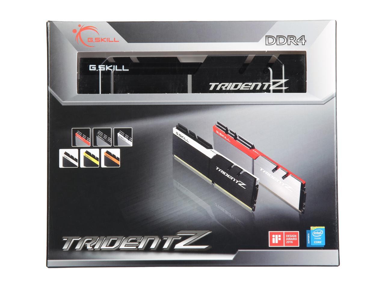 G.SKILL TridentZ Series 16GB (2 x 8GB) 288-Pin DDR4 SDRAM DDR4 4400 (PC4 35200) Intel Z370 Platform Desktop Memory Model F4-4400C19D-16GTZKK