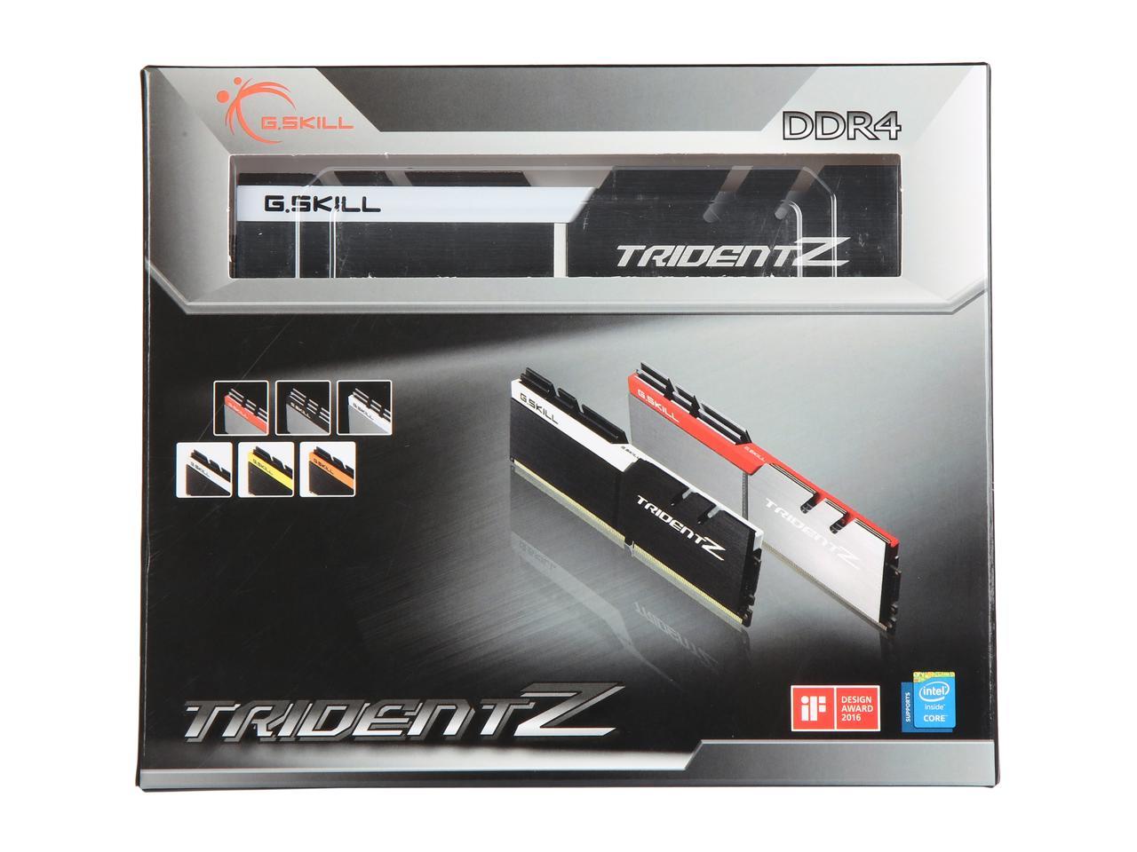 G.SKILL TridentZ Series 16GB (2 x 8GB) 288-Pin DDR4 SDRAM DDR4 4400 (PC4 35200) Intel Z370 / X299 Desktop Memory Model F4-4400C19D-16GTZSW