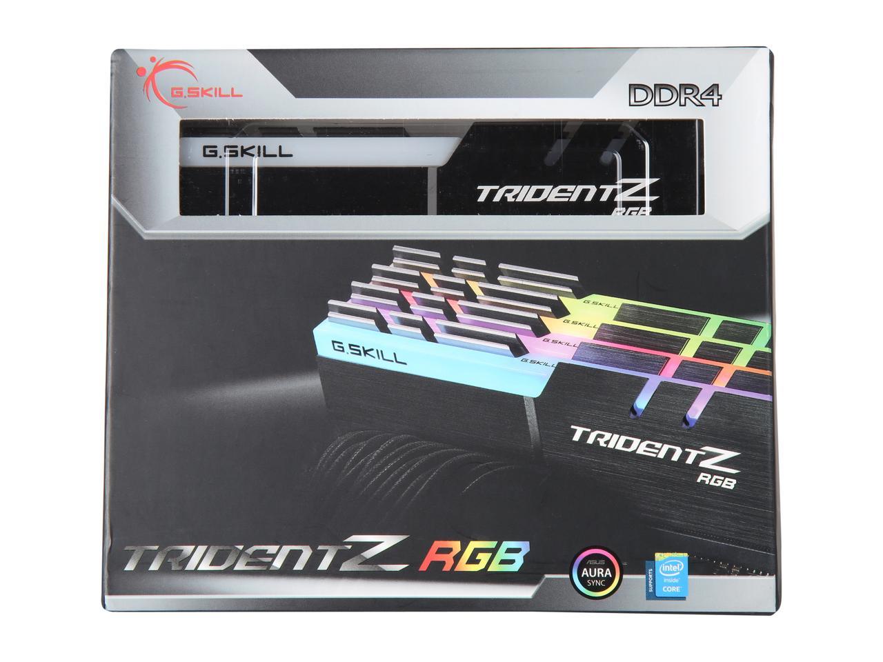 G.SKILL TridentZ RGB Series 32GB (4 x 8GB) 288-Pin DDR4 SDRAM DDR4 4000 (PC4 32000) Intel Z370 Desktop Memory Model F4-4000C18Q-32GTZR