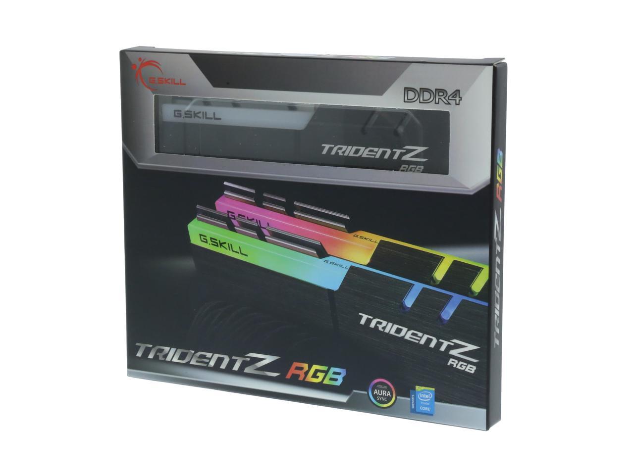 G.SKILL TridentZ RGB Series 16GB (2 x 8GB) 288-Pin DDR4 SDRAM DDR4 4000 (PC4 32000) Desktop Memory Model F4-4000C17D-16GTZR
