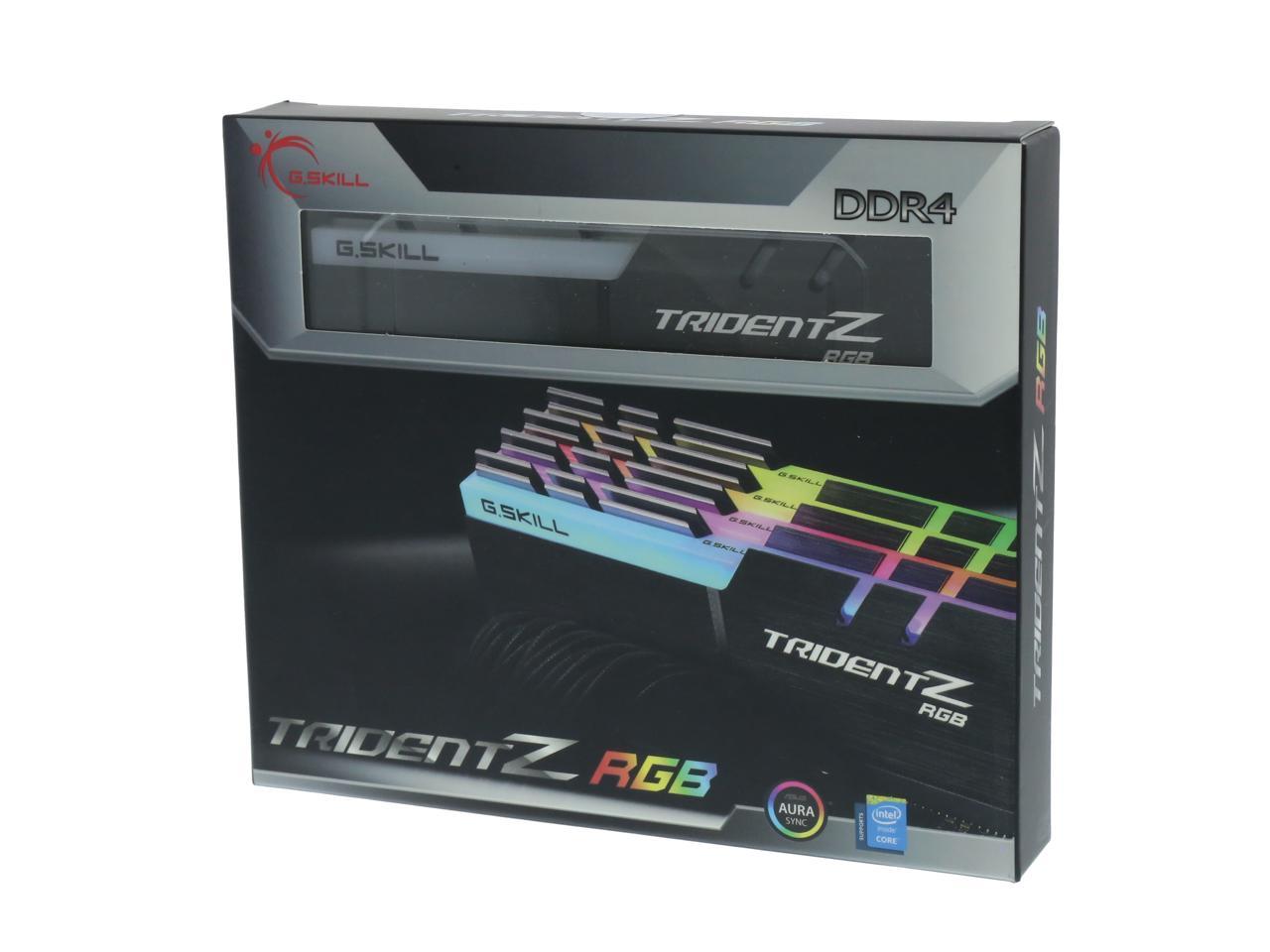 G.SKILL TridentZ RGB Series 32GB (4 x 8GB) 288-Pin DDR4 SDRAM DDR4 4266 (PC4 34100) Desktop Memory Model F4-4266C17Q-32GTZR