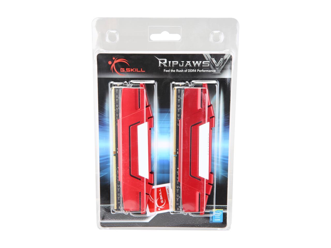 G.SKILL Ripjaws V Series 32GB (4 x 8GB) 288-Pin DDR4 SDRAM DDR4 2666 (PC4 21300) Desktop Memory Model F4-2666C19Q-32GVR