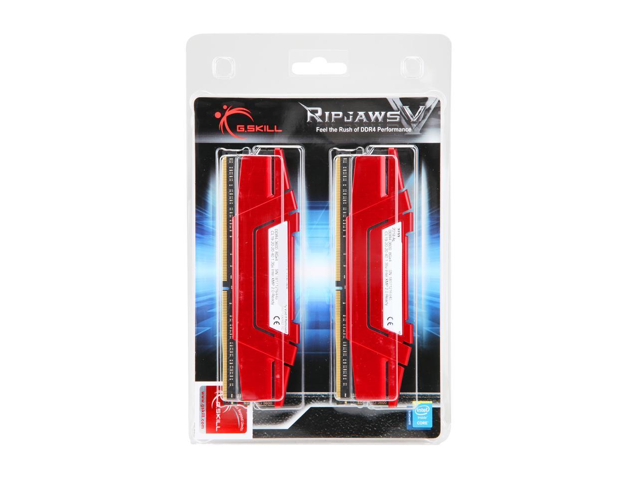 G.SKILL Ripjaws V Series 32GB (4 x 8GB) 288-Pin DDR4 SDRAM DDR4 3600 (PC4 28800) Desktop Memory Model F4-3600C19Q-32GVRB