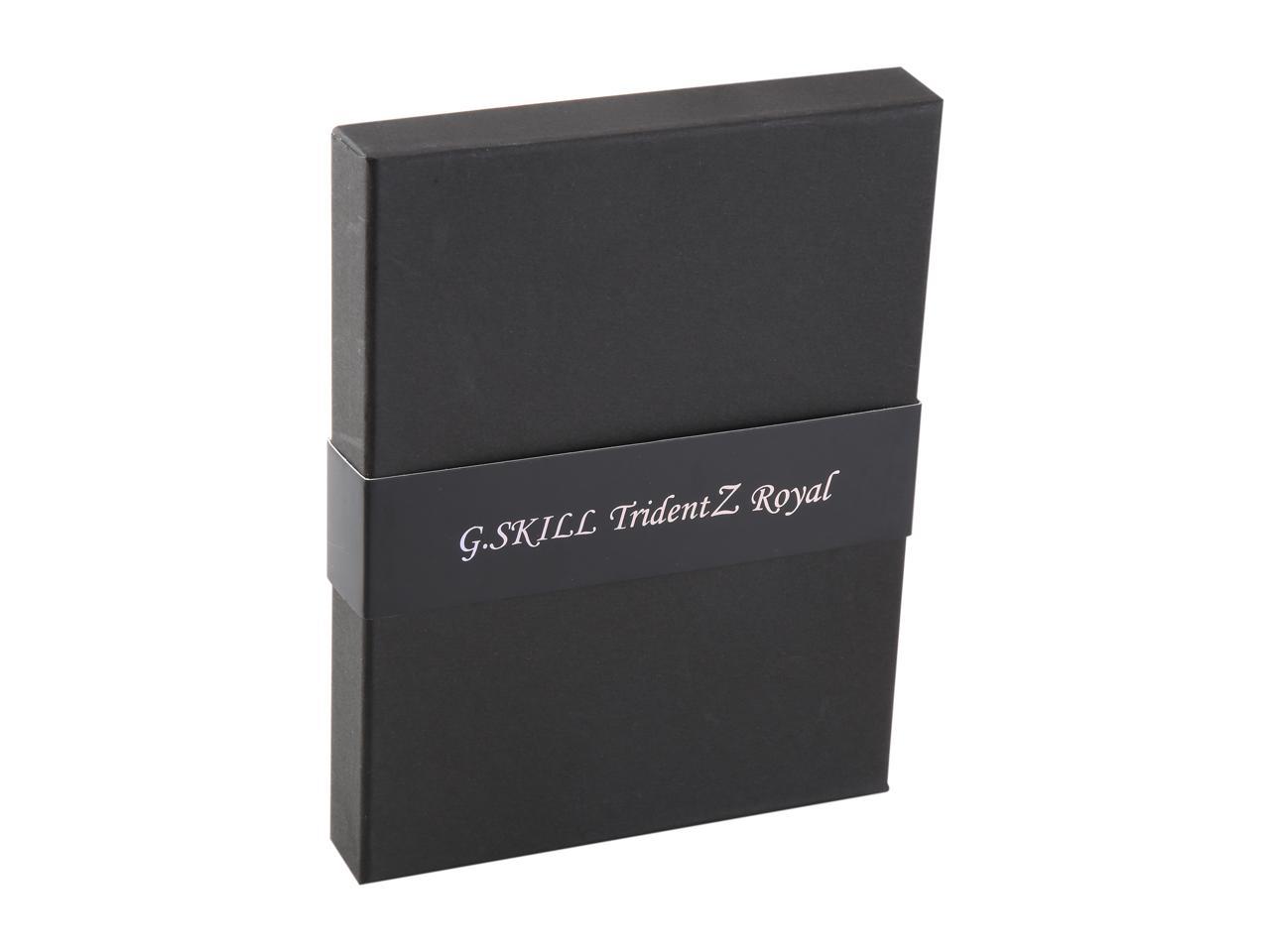 G.SKILL Trident Z Royal Series 16GB (2 x 8GB) 288-Pin RGB DDR4 SDRAM DDR4 4266 (PC4 34100) Desktop Memory Model F4-4266C19D-16GTRS