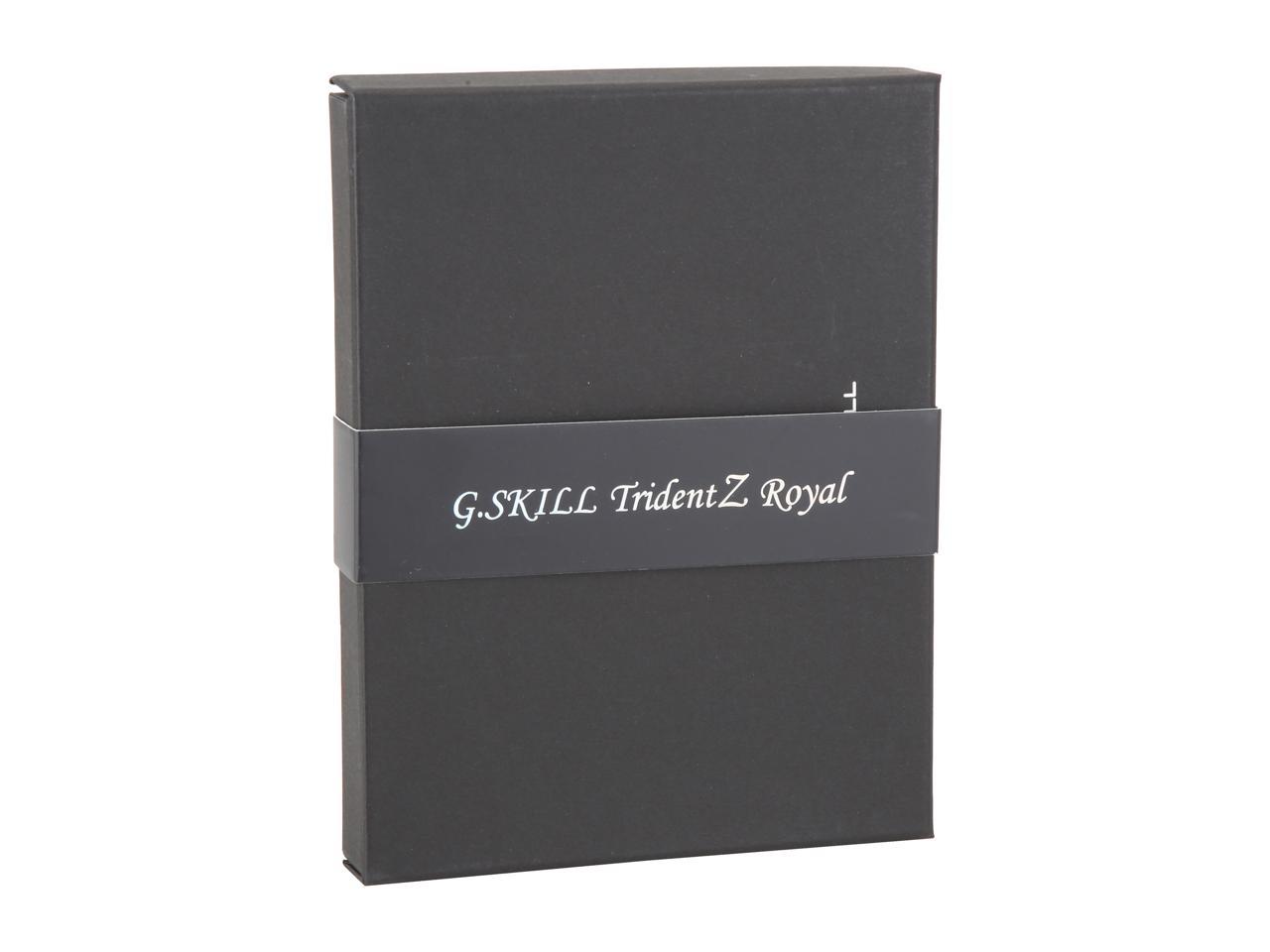 G.SKILL Trident Z Royal Series 32GB (2 x 16GB) 288-Pin RGB DDR4 SDRAM DDR4 3000 (PC4 24000) Desktop Memory Model F4-3000C16D-32GTRG