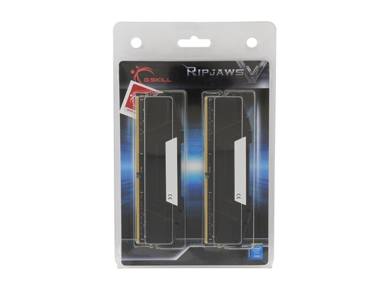 G.SKILL Ripjaws V Series 32GB (2 x 16GB) 288-Pin DDR4 SDRAM DDR4 3600 (PC4 28800) Intel XMP 2.0 Desktop Memory Model F4-3600C16D-32GVKC