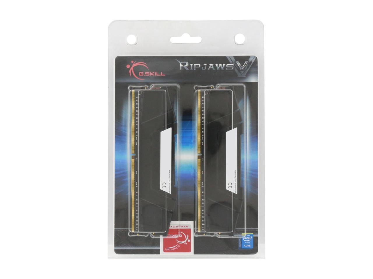 G.SKILL Ripjaws V Series 64GB (2 x 32GB) 288-Pin DDR4 SDRAM DDR4 2666 (PC4 21300) Desktop Memory Model F4-2666C18D-64GVK